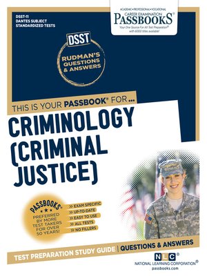 cover image of CRIMINOLOGY (CRIMINAL JUSTICE)
